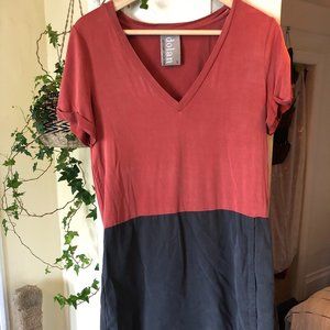 Dolan Dress, Red/Gray, Size S -- originally from Anthropologie